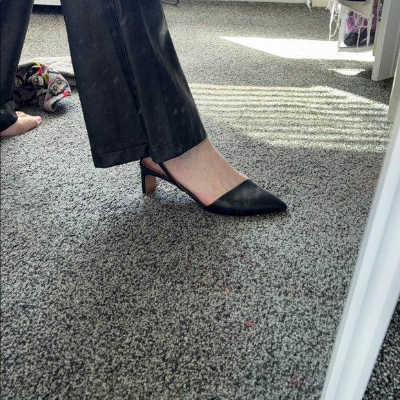 Emerson Fry Frankie Angled Black Pointed Flats 39 - Picture 3 of 11